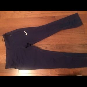 Dri- fit dark blue leggings size small